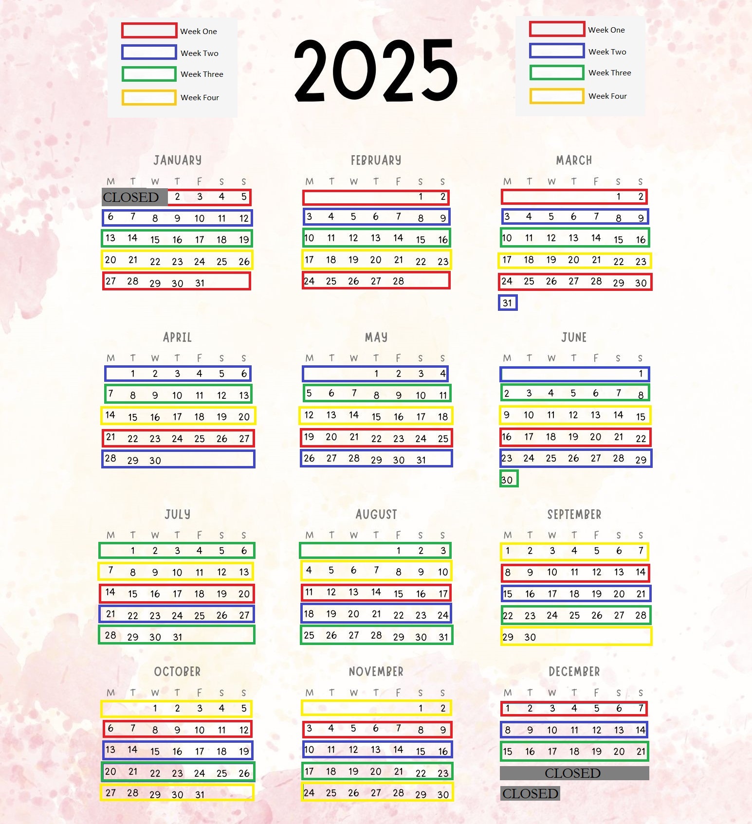 Gourmet Meal Care - Meals on Wheels -2025 Calendar